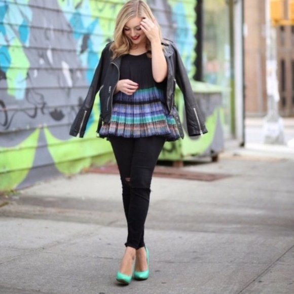 Anthropologie NWT, Pleated A-Line Tank Top, S - Picture 2 of 9